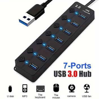 MULTI PUERTOS USB 3.0 (7puertos) ⚡🔌