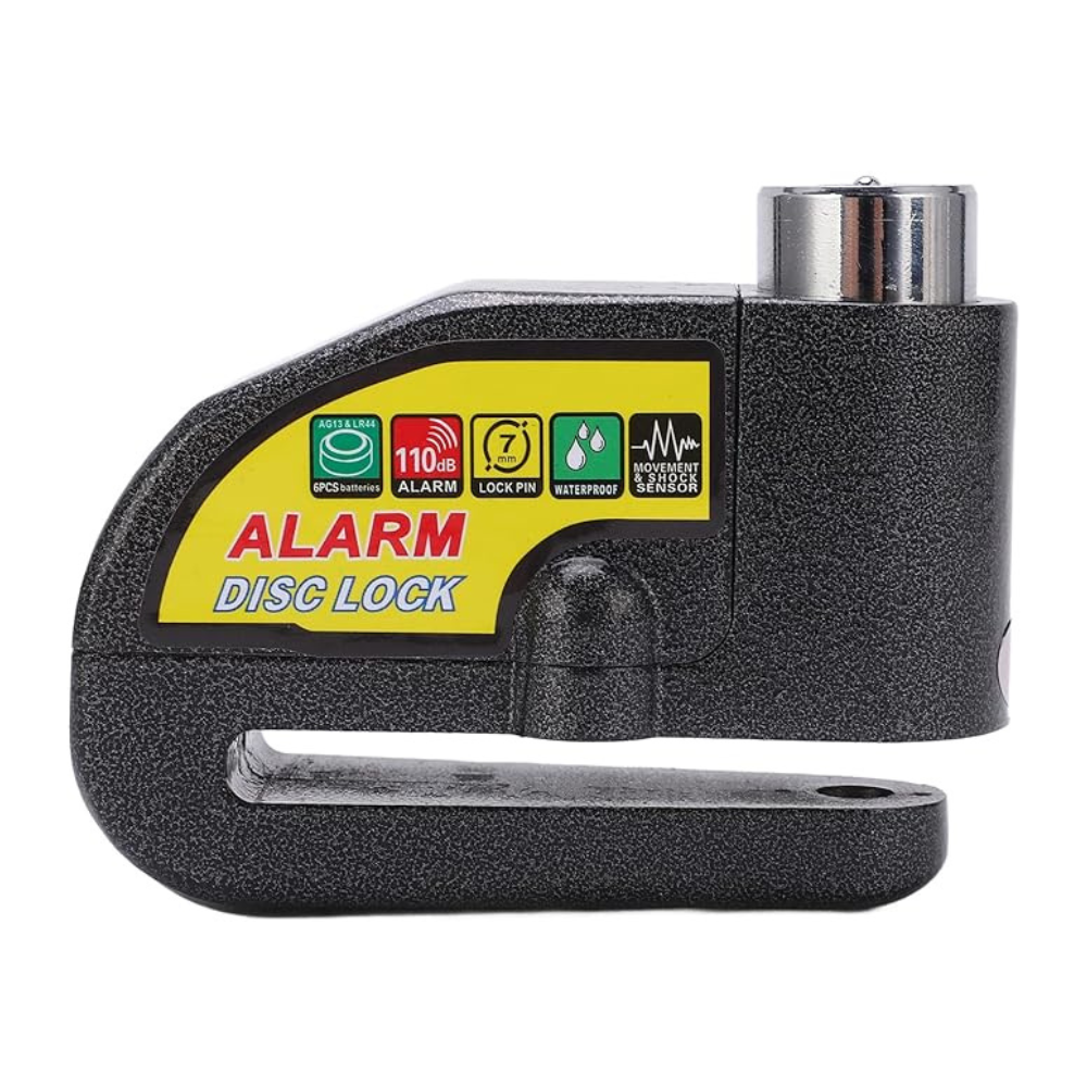 CANDADO CON ALARMA PARA DISCO DE MOTO 🏍️🔒